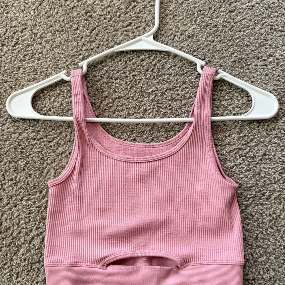 Aeropostale Pink Ribbed Crop Top